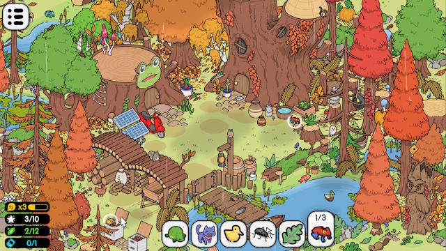 Find Matt's Cats là game tìm đồ vật ẩn đồ họa phong cách sách tranh