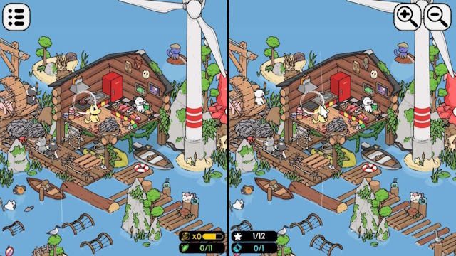 Find Matt’s Cats game còn có màn chơi tìm điểm khác nhau