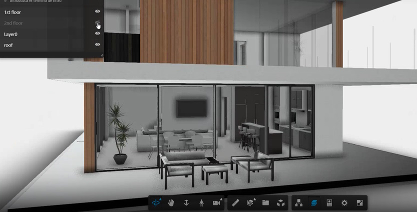 Sử dụng công cụ Xoay trong SketchUp Viewer