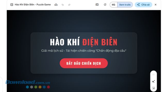 Bắt đầu chơi thử trực tiếp game trên Gemini