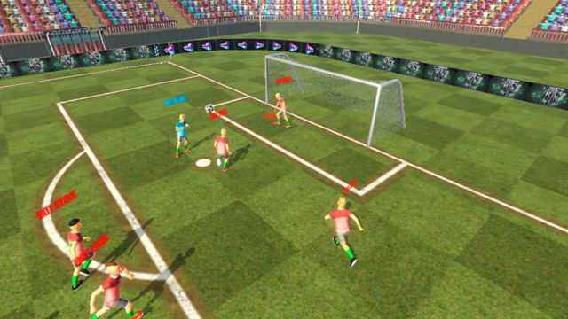 Mỗi người chơi sẽ điều khiển một cầu thủ duy nhất