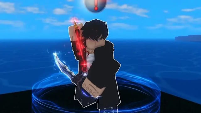 Mua Jinwoo Sword từ NPC Jinwoo Trainer tại Sailor Island