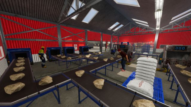 Chế biến khoáng sản, quặng trong nhà máy với dây chuyền tự động hóa