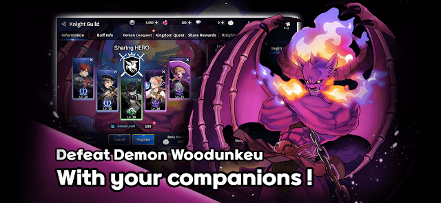Hợp tác và đánh bại quỷ Woodunkeu trong game Ragnarok Sharing Hero