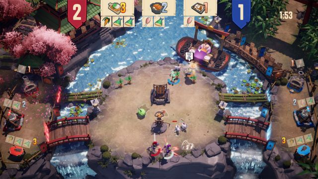 Chiến đấu 1v1 hoặc 2v2 trong tiếng reo hò cổ vũ của khán giả