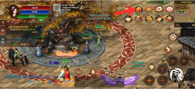 Chạm vào mục Giftcode