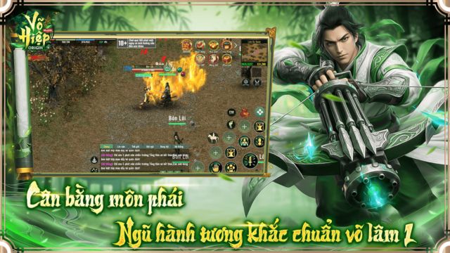 Cân bằng môn phái, nguc hành tương khắc chuẩn võ lâm