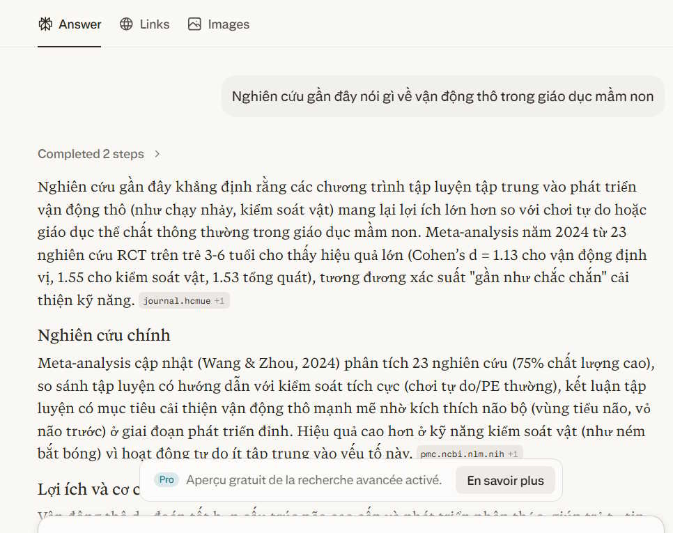 Perplexity trích xuất nguồn tham khảo