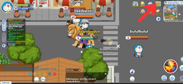 Chạm vào mục Menu