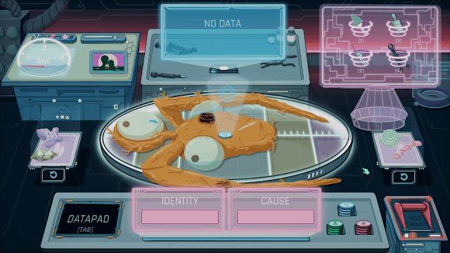 Bạn vào vai một bác sĩ giải phẫu người ngoài hành tinh trong game Alien Morgue