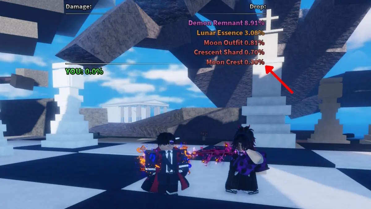 Hướng dẫn có Sailor Piece Moon Crest