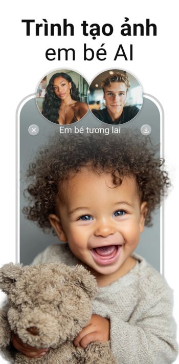 Trình tạp ảnh em bé AI