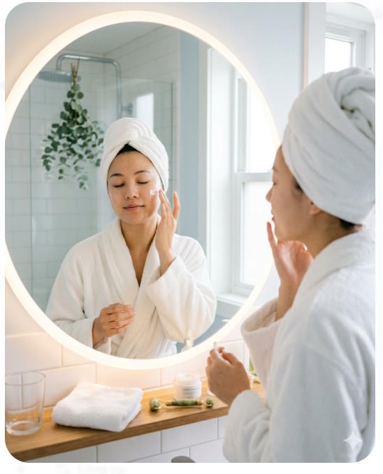 Phụ nữ chăm sóc da