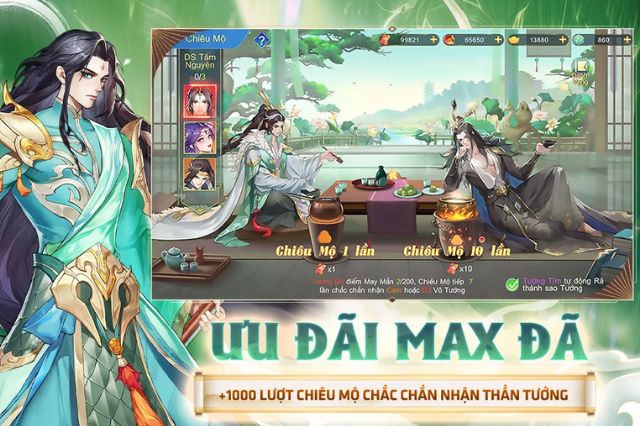 Hơn 1000 lượt chiêu mộ chắc chắn nhận thần tướng