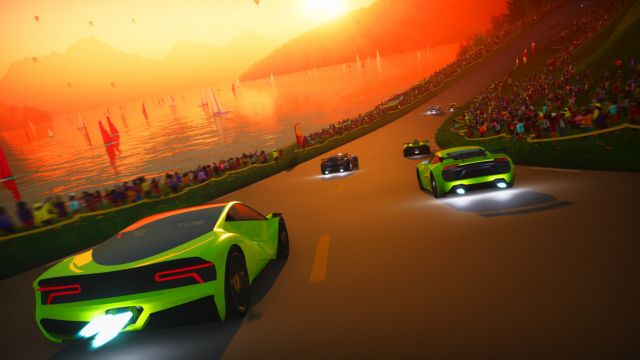 Tiến bộ trong Nitrania game để mở khóa đường đua, xe đua và thử thách mới