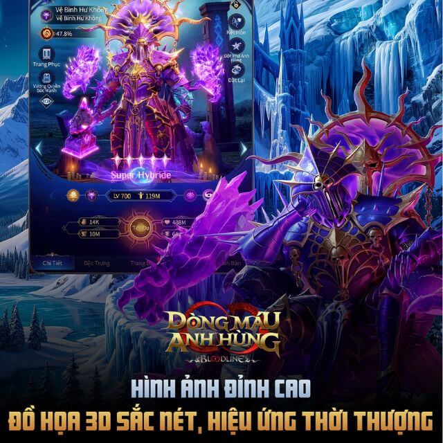 Đồ họa 2D sắc nét, hiệu ứng chiến đấu đẹp mắt