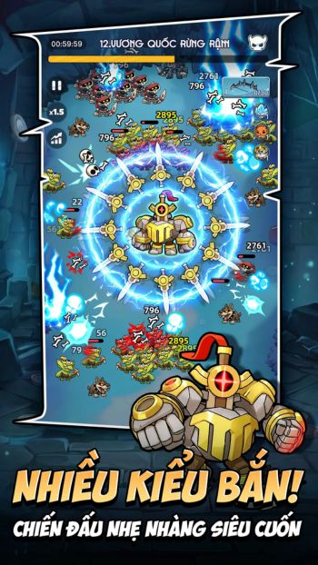 Nhiều kiểu bắn