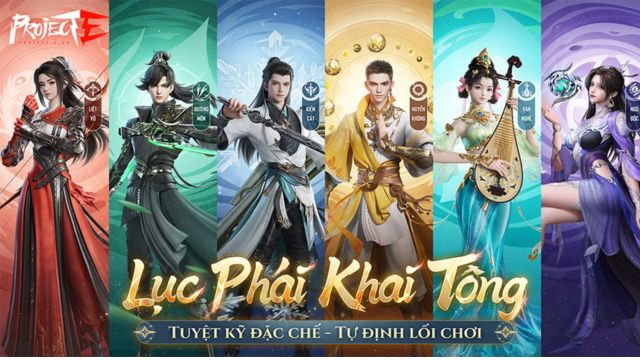 Cung cấp 6 môn phái khác nhau cho các game thủ lựa chọn khởi tạo nhân vật