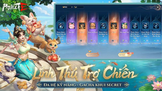 Thu phục và huấn luyện linh thú, cho chúng trợ chiến nhân vật của mình