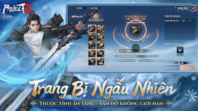 Trang bị ngẫu nhiên, thuộc tính ẩn tàng, săn đồ không giới hạn