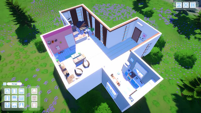 Người chơi có thể đặt ngôi nhà trong nhiều môi trường đa dạng