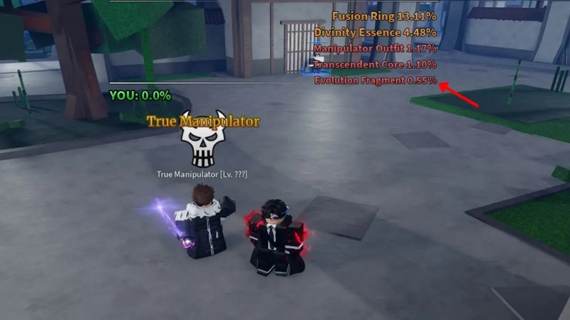 Hướng dẫn có mảnh tiến hóa trong Sailor Piece