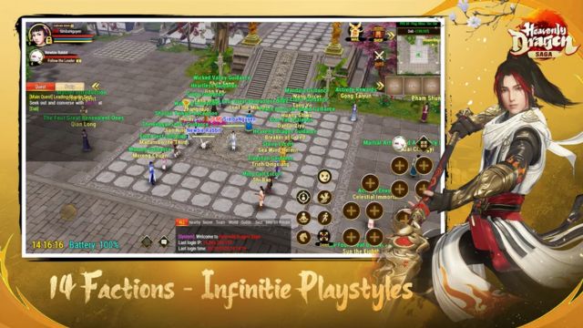 14 phái khác nhau cho game thủ chọn gia nhập