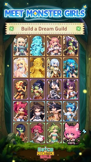 Xây dựng đội những cô gái quái vật của bạn trong game Guild of Monster Girls 