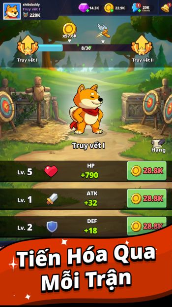 Tiến hóa qua mỗi trận