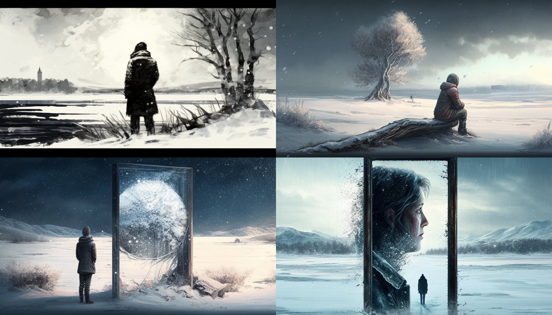 Ảnh mùa đông đầy tiếc nuối