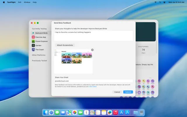 Apple sẽ thu thập lỗi, dữ liệu sử dụng cũng như phản hồi của người dùng