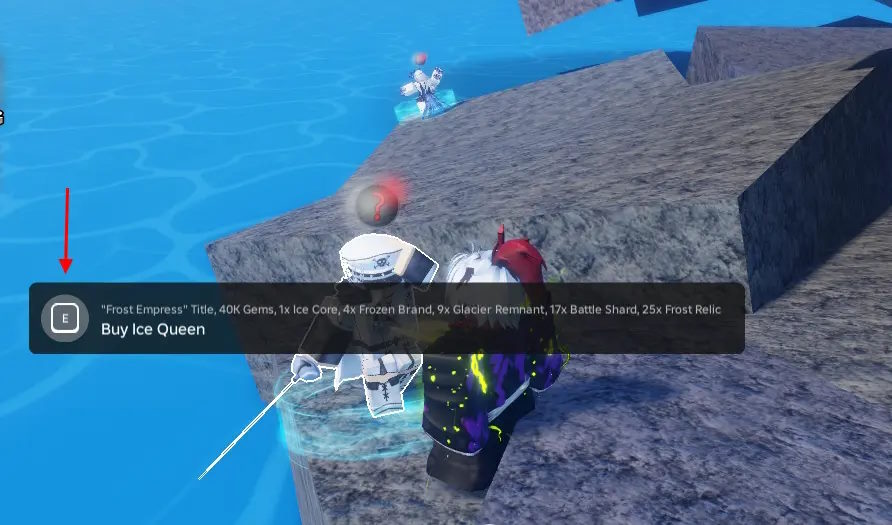 Mua Ice Queen trong Sailor Piece