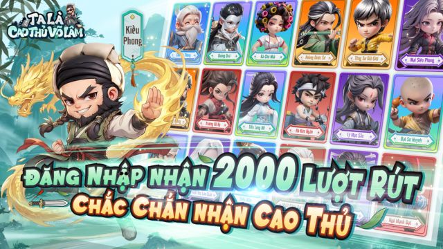 Tặng 2000 lượt rút khi đăng ký mới