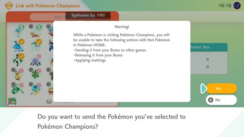 Gửi Pokemon từ Pokemon Home sang Pokemon Champions