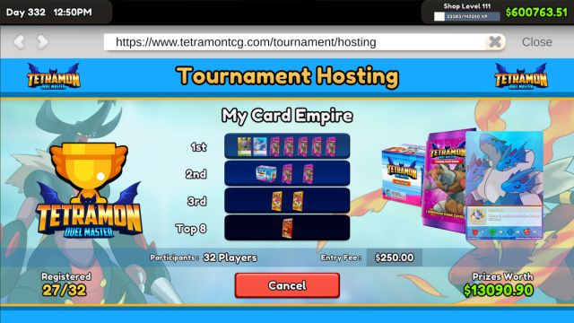 Tổ chức giải đấu ngay trong cửa hàng với cơ cấu giải thưởng hấp dẫn