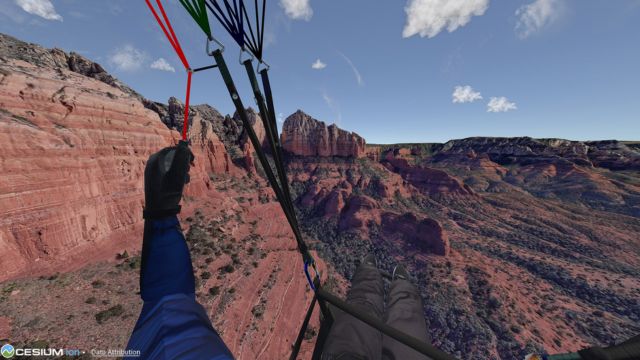 Điều khiển dù lượn, tàu bay... ở góc nhìn thứ nhất trực quan