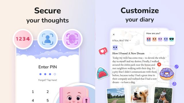 Ghi lại những khoảnh khắc, suy nghĩ, cảm xúc hàng ngày trong không gian riêng tư