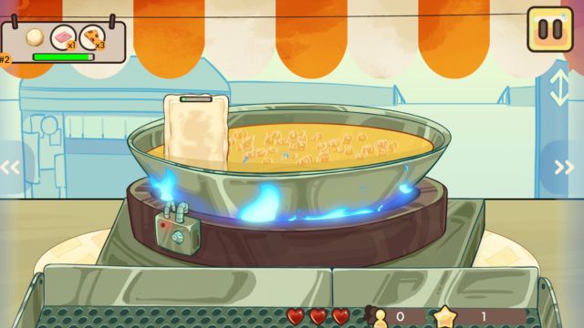 Chiên bánh giòn rụm và phục vụ những vị khách đáng yêu của Pastelo game