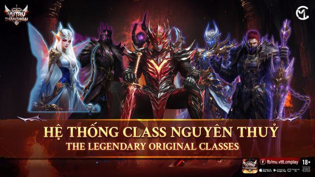 Cung cấp 7 class nhân vật cho các game thủ tự do lựa chọn