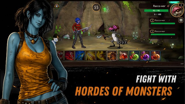 Chiến đấu với bầy quái vật