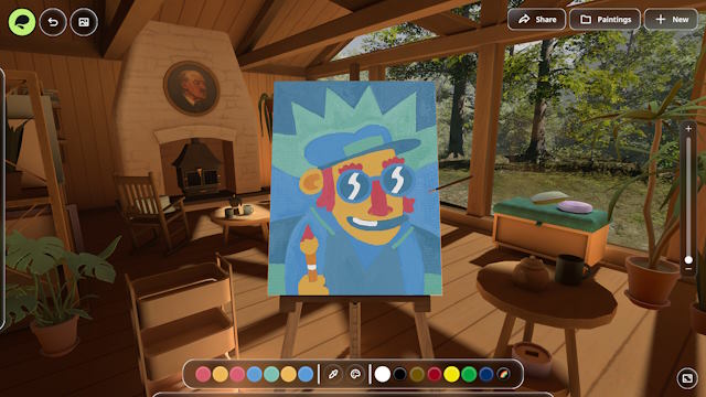 Sau khi hoàn thành, bạn có thể trưng bày bản vẽ trong không gian studio