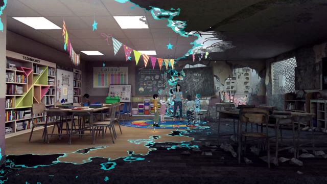 Giúp Amani tìm mã QR, đeo kính VR và chiêm ngưỡng thành phố trước cuộc chiến