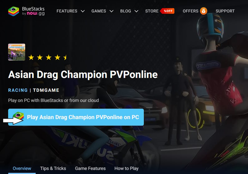 Play Asian Drag Champion PVPonline on PC