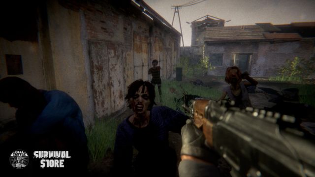 Kết hợp cận chiến với bắn súng và bẫy để xóa sổ zombie, bảo vệ khách hàng