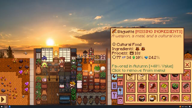 Mở khóa và chế biến hơn 100 món ăn độc đáo