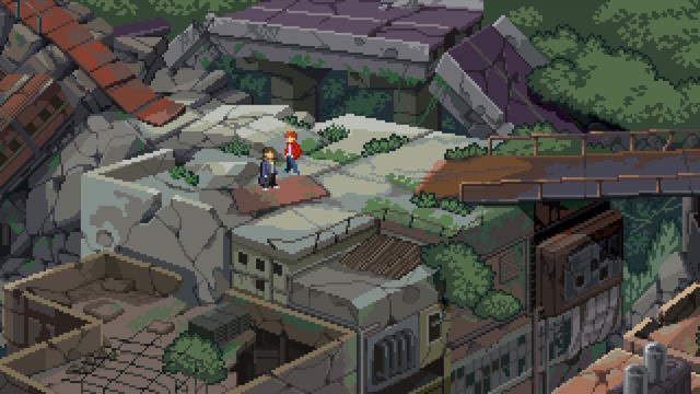 Trong The Concrete Sutra game, bạn có thể điều khiển hai nhân vật