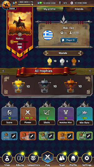 Chiến thắng trong các trận đấu và thu thập Danh hiệu