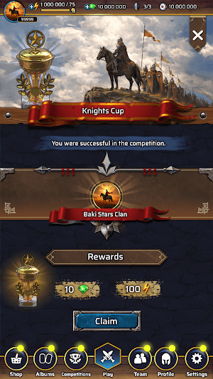 Các chế độ chơi như Knights Cup và Gladiator Super Match mang đến thêm nhiều thử thách