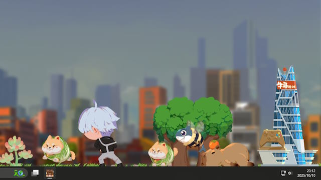 Nhân vật sẽ tự động di chuyển và kiếm tiền khi bạn đang làm việc