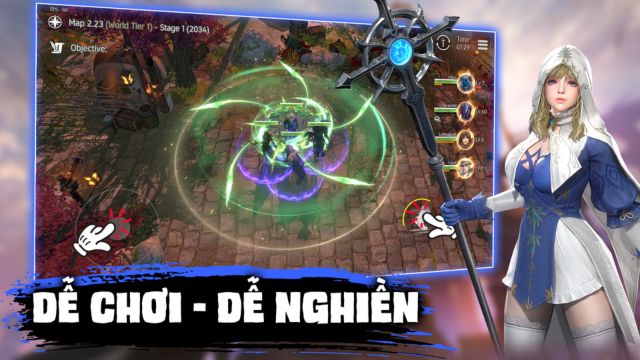 Lối chơi chiến đấu kết hợp với chiến lược đồng đội